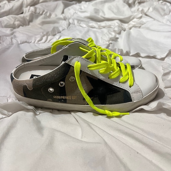 Golden Goose camo with neon laces - Picture 1 of 6